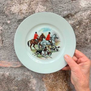 Limoges Porcelain (Antique) - 12 Dessert Plates + 1 Cake Plate